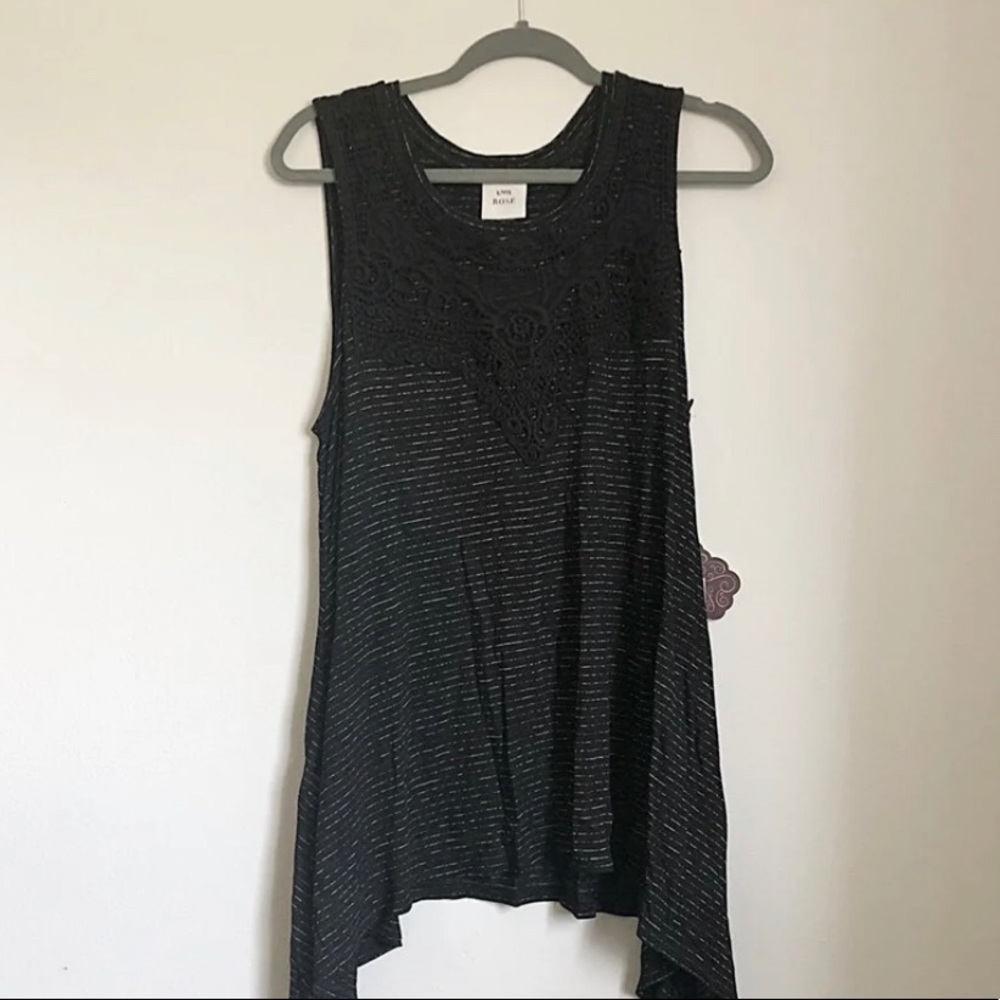 Knox Rose Black Lace Shirt